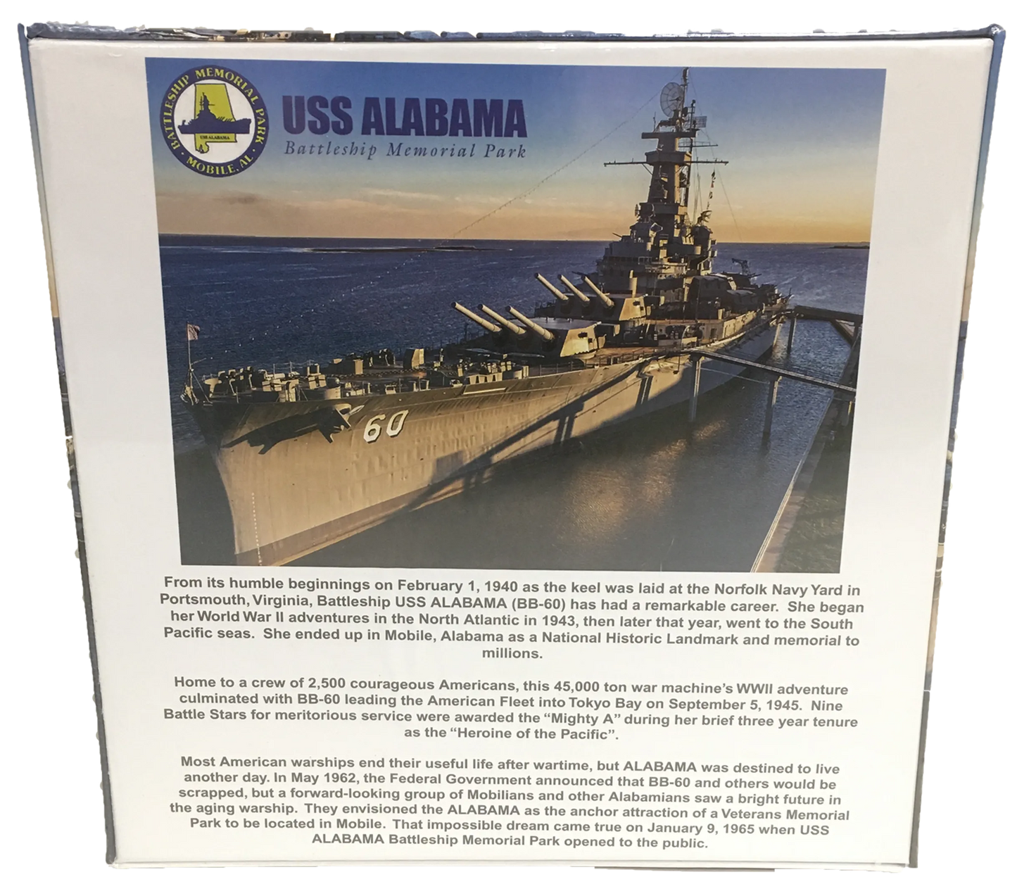 USS Alabama Battleship - 1000 Piece - 2mm