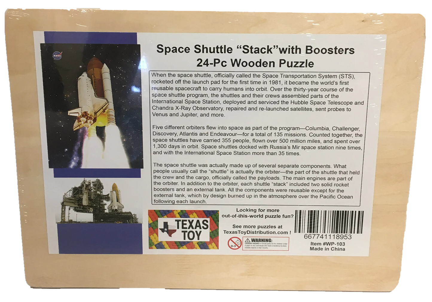 NASA Space Shuttle Stack Launch - 24 Piece