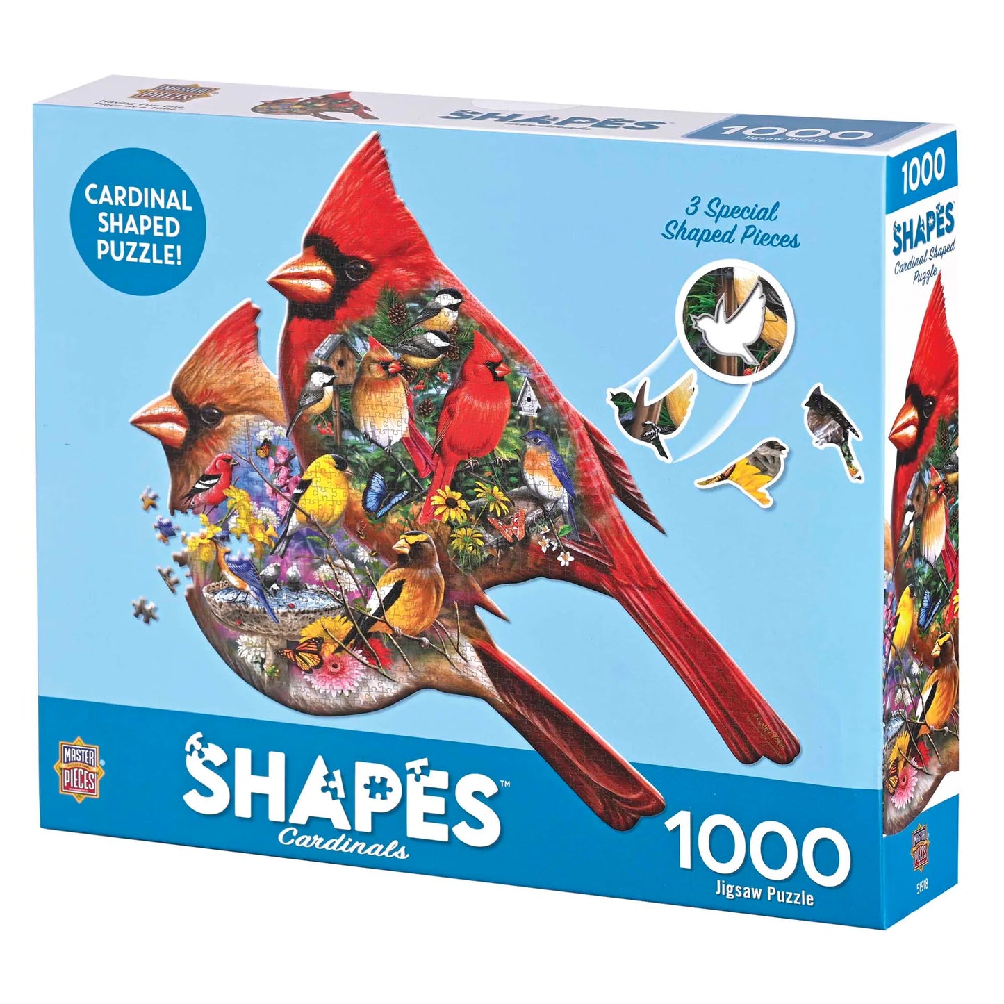 Cardinal Shaped - 1000 Piece