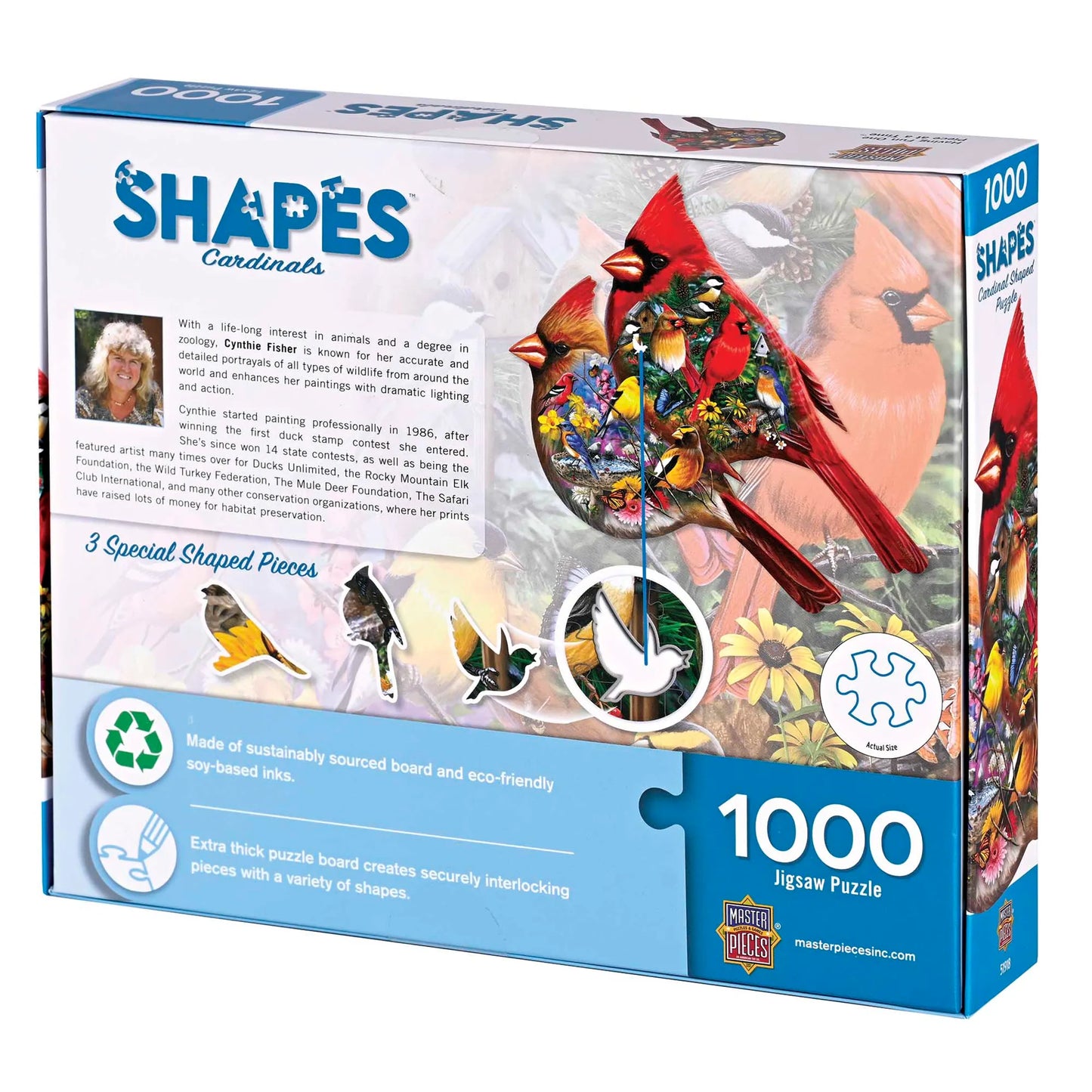 Cardinal Shaped - 1000 Piece