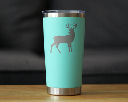 Deer Insulated Travel Tumbler - Rustic Cabin Gifts