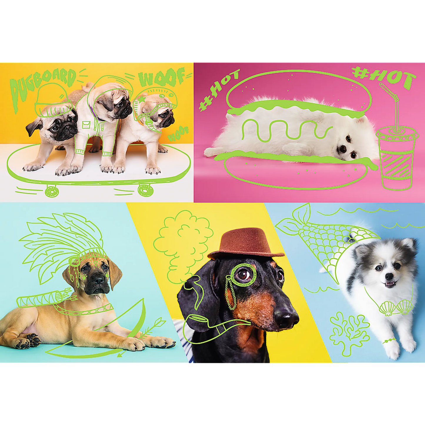 Far out Dogs - 1000 Piece