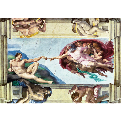 'Creation of Adam' - by Michelangelo - 1000 Piece