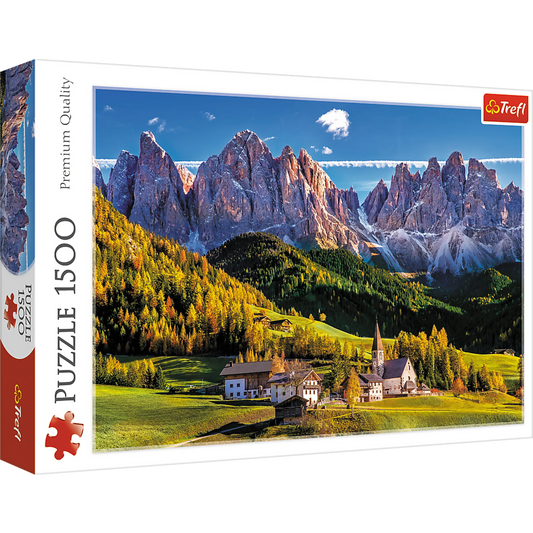 Magnificent View - Val di Funes Valley, Dolomites in Italy-1500 Piece