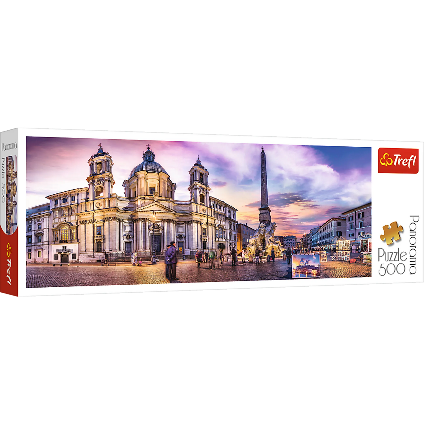 Piazza Navona, Rome - Panorama 500 Piece