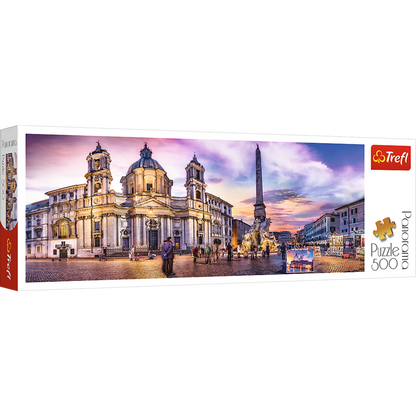 Piazza Navona, Rome - Panorama 500 Piece