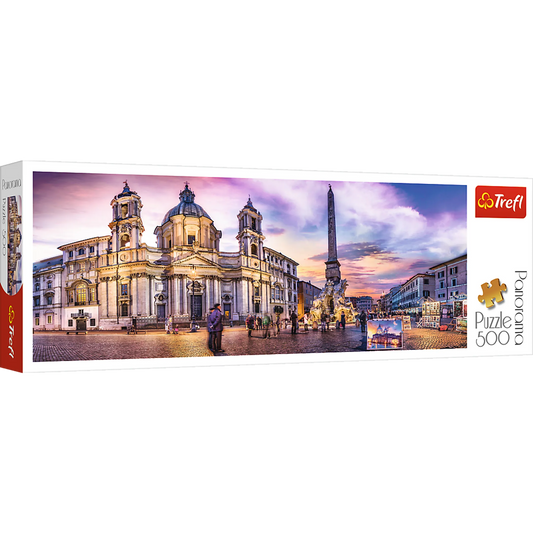 Piazza Navona, Rome - Panorama 500 Piece