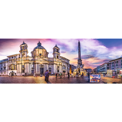 Piazza Navona, Rome - Panorama 500 Piece