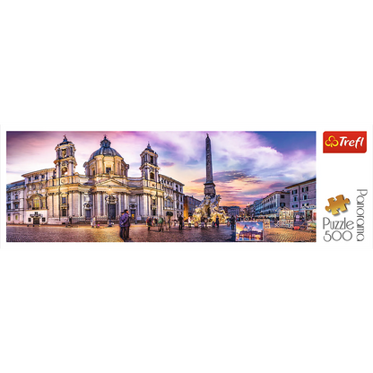 Piazza Navona, Rome - Panorama 500 Piece