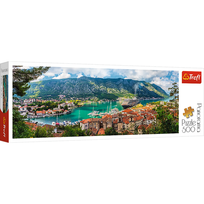 Lovely panoramic picture of Kotor - Panorama 500 piece