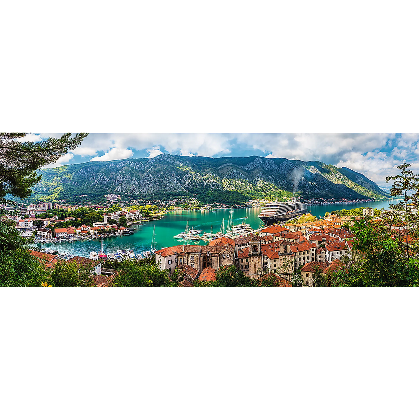 Lovely panoramic picture of Kotor - Panorama 500 piece
