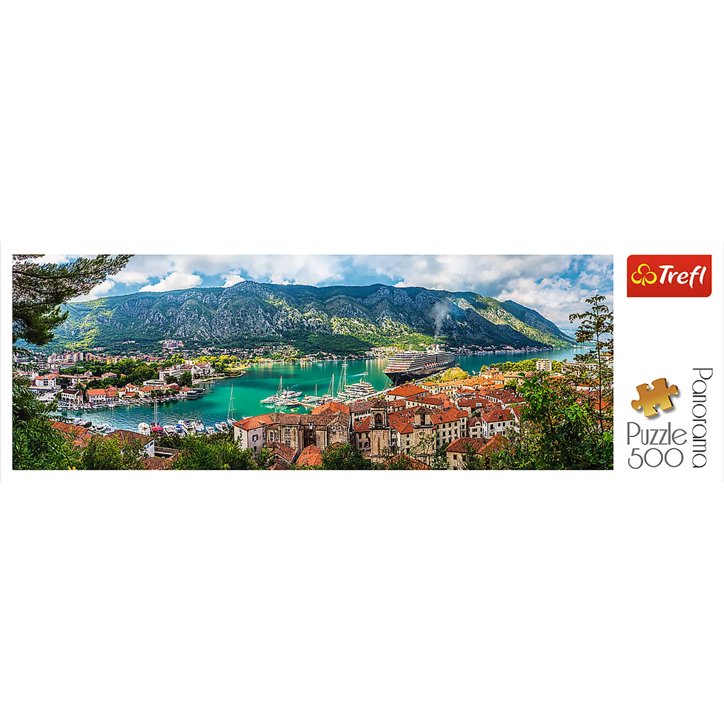 Lovely panoramic picture of Kotor - Panorama 500 piece