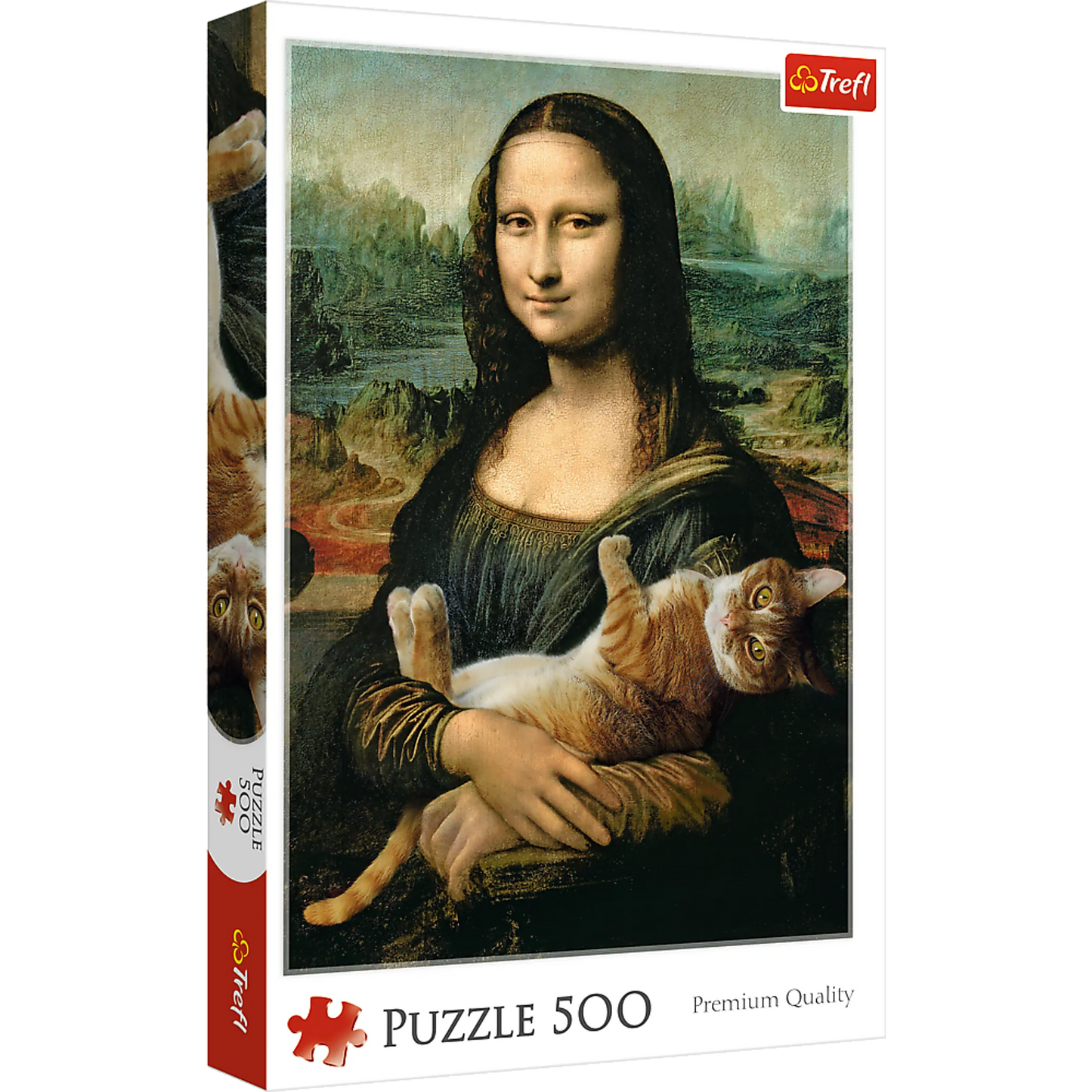 Humorous image of Mona Lisa and Mruczek the cat - 500 Piece
