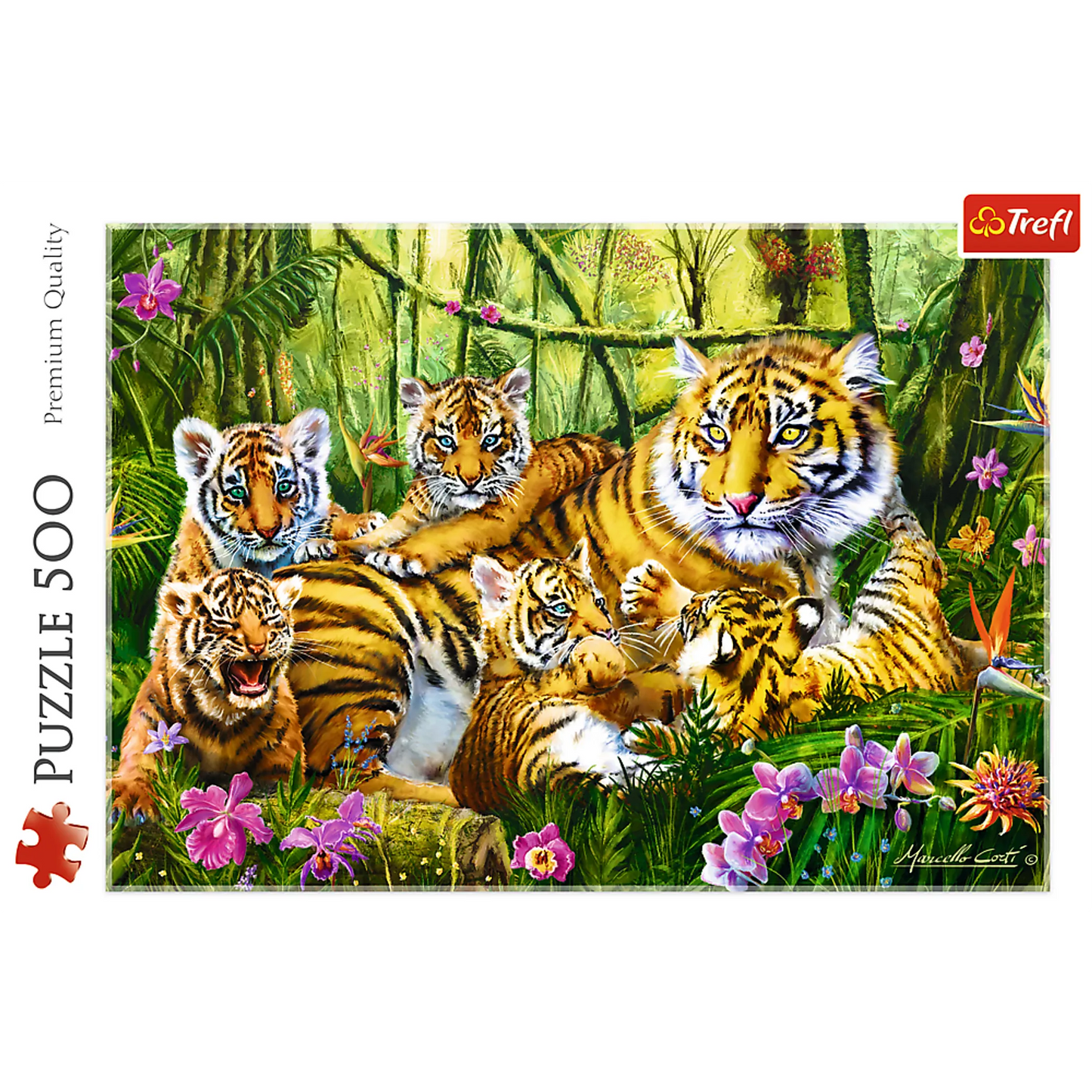 Family of Tigers - 500 Piece