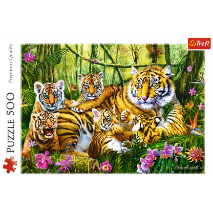 Family of Tigers - 500 Piece