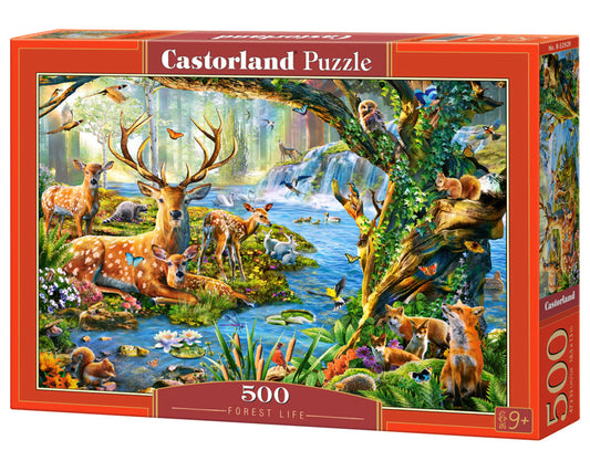 Deer surrounded by other animals - 500 Piece