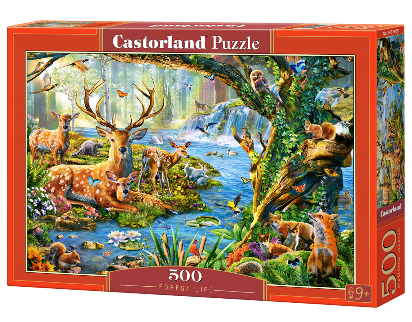 Deer surrounded by other animals - 500 Piece