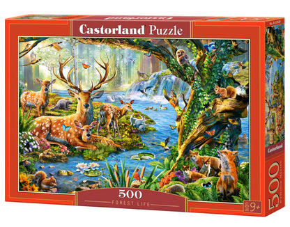 Deer surrounded by other animals - 500 Piece
