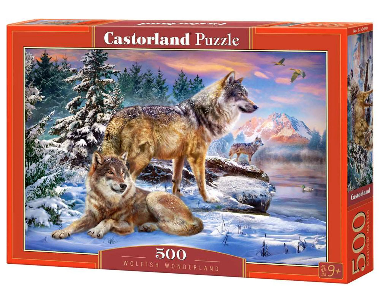 Wolves staring at their territory - 500 piece