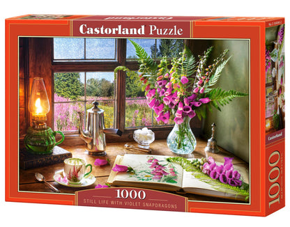 Still Life with Violet Snapdragons - 1000 Piece