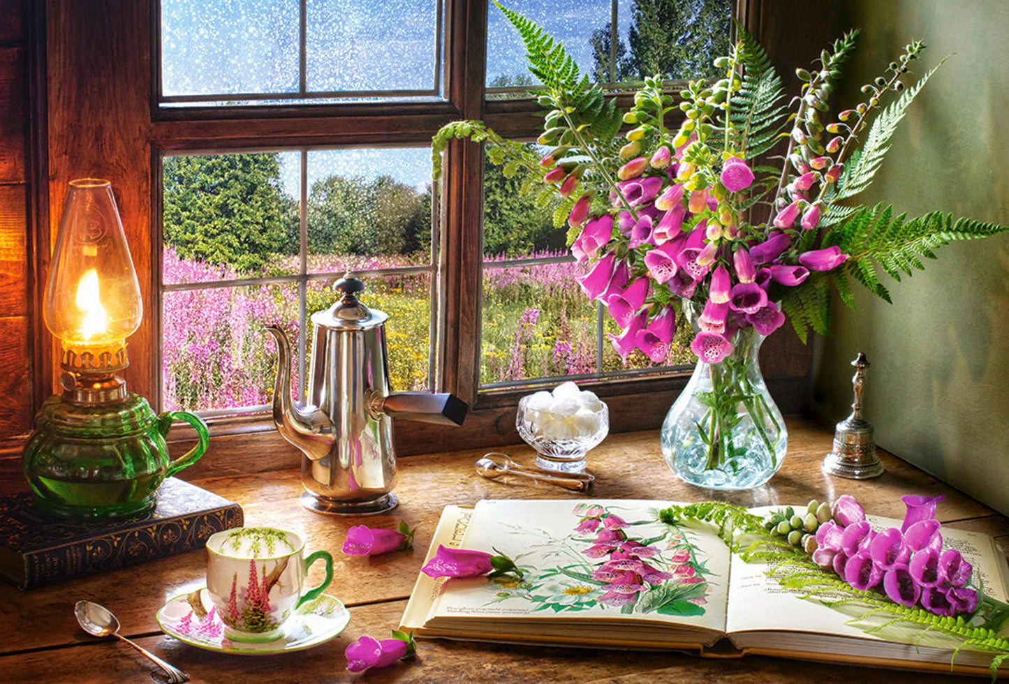 Still Life with Violet Snapdragons - 1000 Piece