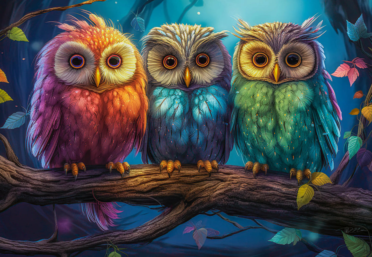 Three Little Owls - 1000 Piece