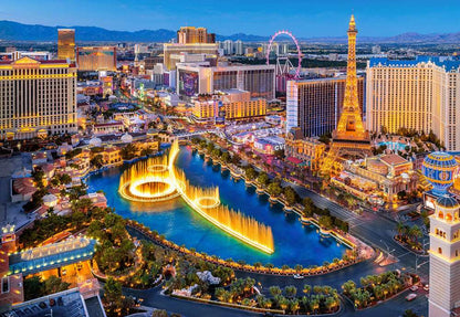 The Center of Las Vegas - 1000 Piece Jigsaw Puzzle