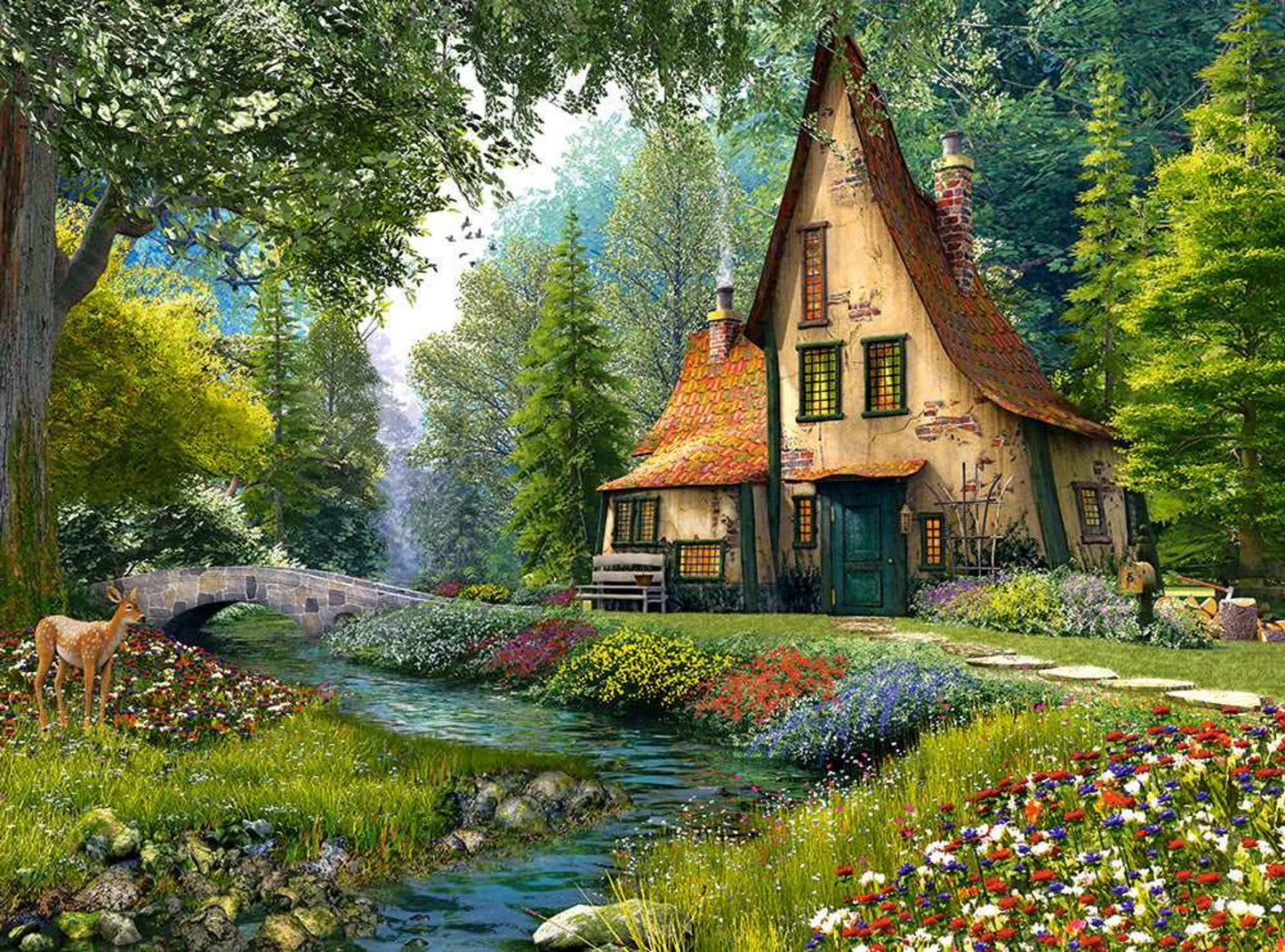 Toadstool Cottage - 2000 Piece