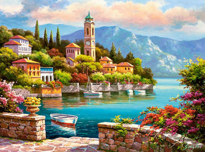 Painting of an Italian Village - 2000 Piece