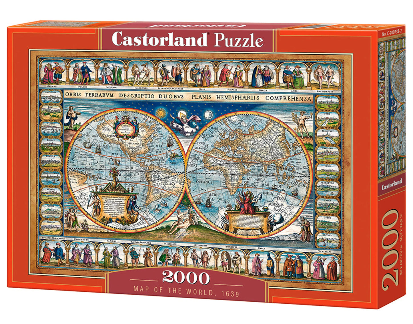 Antique World Map - 2000 Piece