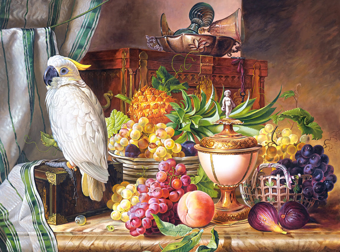 Still Life With Fruit and a Cockatoo - 3000 Piece