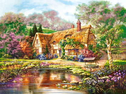 Idyllic and charming picture of cottage - 3000 Piece
